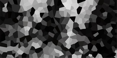 Wall Mural - abstract multicolored background with poly pattern.><. black & white broken quartz-stained glass & s