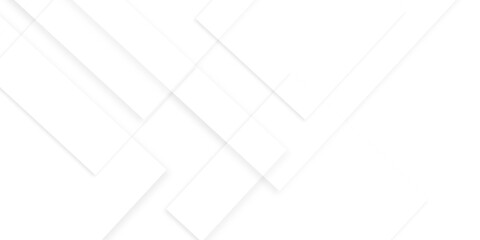 Wall Mural - abstract white background design with layers of textured white transparent material in triangle and 