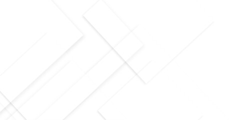 Wall Mural - abstract white background design with layers of textured white transparent material in triangle and 