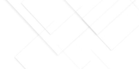 Wall Mural - abstract white background design with layers of textured white transparent material in triangle and 