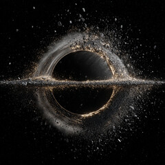Wall Mural - spiral galaxy in space. Generative AI