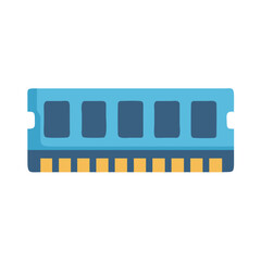 Stylized Random Access Memory module against a dark backdrop