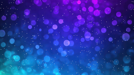 Wall Mural - vibrant bokeh background with soft multicolored circles and sparkling light effects in purple and bl
