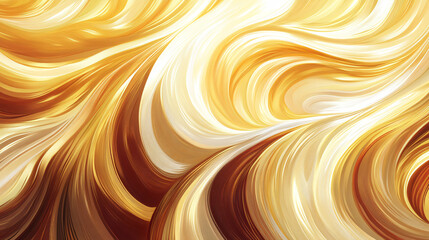 Wall Mural - unique yellow and brown swirl background creating an eye-catching visual effect for artistic designs