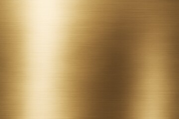 Wall Mural - brushed gold metallic background with subtle linear texture and light reflections, ideal for luxury 