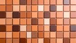 © Suhariyono - Geometric mosaic with earthy terracotta tones and subtle handmade irregularity