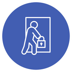 Wall Mural - burglary icon vector image. can be used for prison.