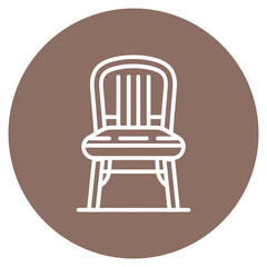 Wall Mural - chair icon vector image. can be used for luxury.