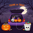 © Universal Visuals - Halloween trunk or treat with pumpkins