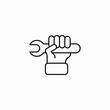 © Akif - repair wrench tool icon sign vector
