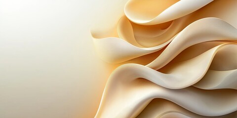 Wall Mural - abstract representation of line connection with flowing shapes and subtle gradients, set against a c
