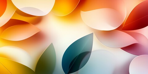 Wall Mural - abstract representation of line connection with flowing shapes and subtle gradients, set against a c