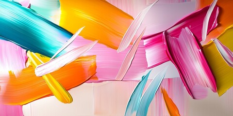 Wall Mural - line connection illustrated through vibrant abstract painting, featuring dynamic brush strokes and s