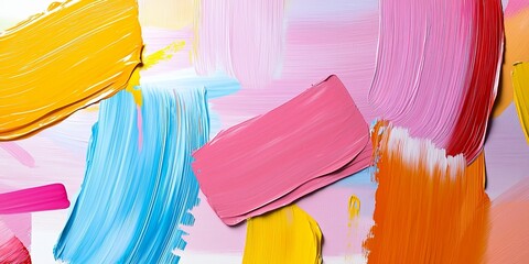 Wall Mural - line connection illustrated through vibrant abstract painting, featuring dynamic brush strokes and s