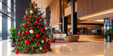 Wall Mural - line connection strikingly presented with vibrant festive decorations, capturing the joyful essence 