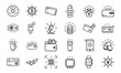 © BETHI - A Comprehensive Set of 24 Finance and Technology Line Icons Featuring Cryptocurrency, Banking, Security, Mobile Payments, and Digital Wallets