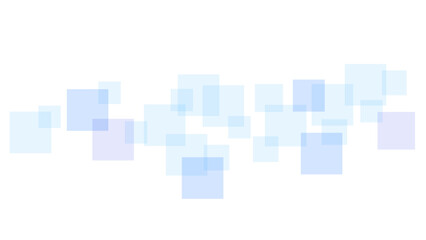 Wall Mural - Vector modern futuristic blue and soft grey geometric square shape overlapping layer on white background. Ombre blue mosaic patterned background.