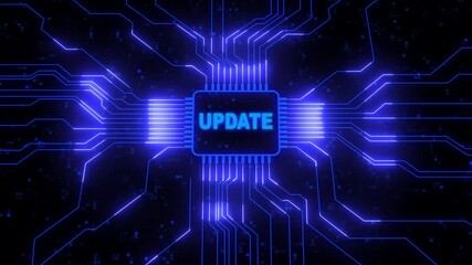 Internet, business, Technology and network concept. Update software computer program upgrade.