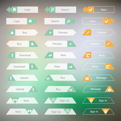flat icons for web and mobile applications