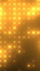 Wall Mural - golden glowing stars arranged in a diamond grid pattern, emitting soft light across a warm gradient 