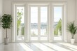 © Mane - Bright interior with big windows and plants