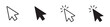 © Habiba Anika - Cursor mouse click  icon set. Click arrow  icons , computer mouse click cursor icons , vector illustration .