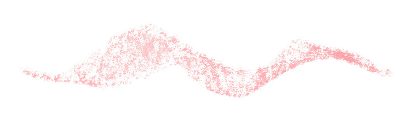 Pink crayon brush stroke isolated on transparent background