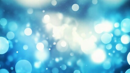 Wall Mural - abstract blue bokeh background shining with bright light