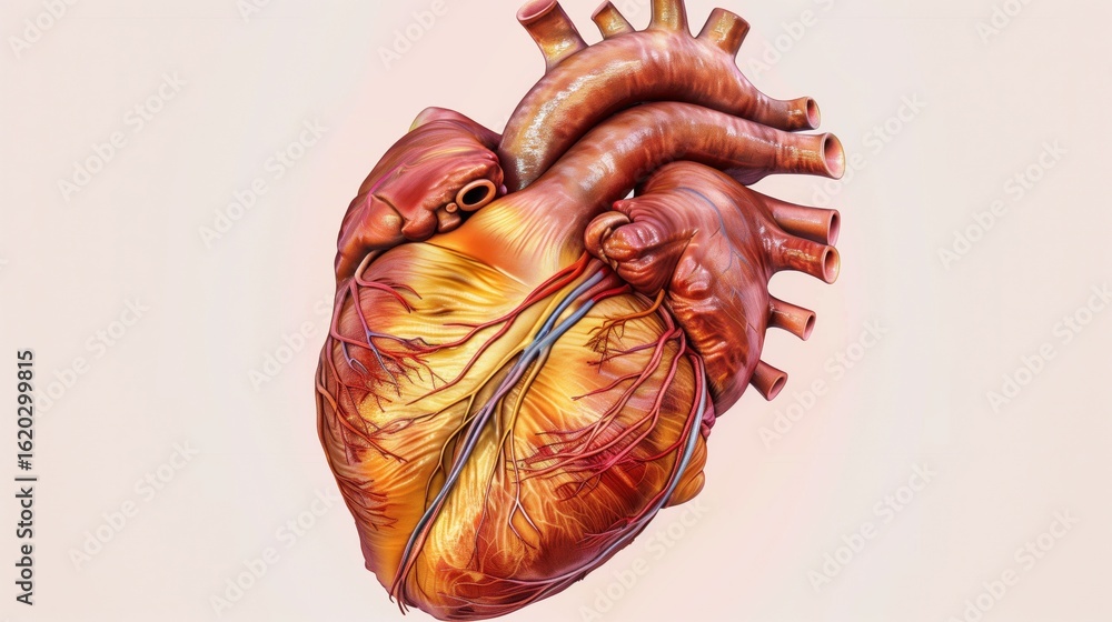 National Atrial Fibrillation Awareness Month. Medical illustration of ...