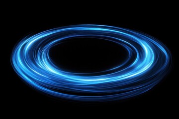 Wall Mural - abstract blue light swirl