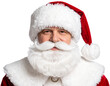 © MDRahamat - Smiling Santa Claus face with rosy cheeks, fluffy white beard, and red hat isolated on transparent background PNG.jpg