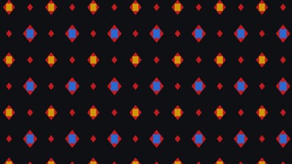 Wall Mural - Futuristic Loop Animation Featuring Glowing Orange Dots and Purple Diamond Shapes on a Black Background Perfect for Digital Slides Motion Graphics Backgrounds and Modern Visual Design Projects