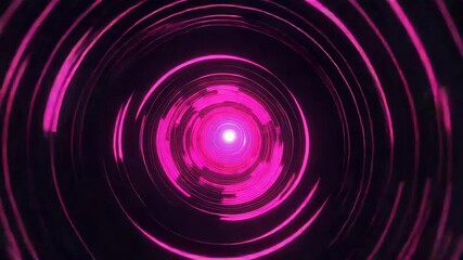 Wall Mural - bright pink and turquoise portal opening in cyberspace