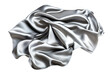 © Mostaque - Luxurious silver fabric draped and folded with soft sheen isolated on transparent background