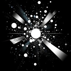 Wall Mural - blue glowing sparkles light vector lens flare explosion glitter line sun flash spark and stars light
