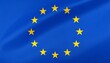 © Bloom - European Union flag with twelve gold stars arranged in circle on blue field, centrally isolated