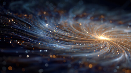 Wall Mural - celestial spiral of brilliance: an ethereal, high-resolution display of a brilliant cosmic spiral wi