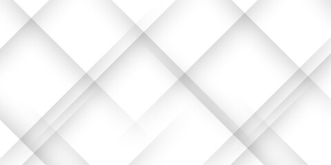 Wall Mural - white abstract background geometry shine and 3d layer element vector for presentation design. abstra