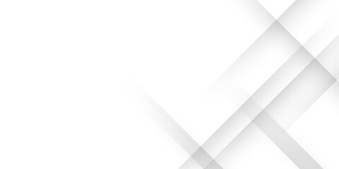 Wall Mural - white abstract background geometry shine and 3d layer element vector for presentation design. abstra