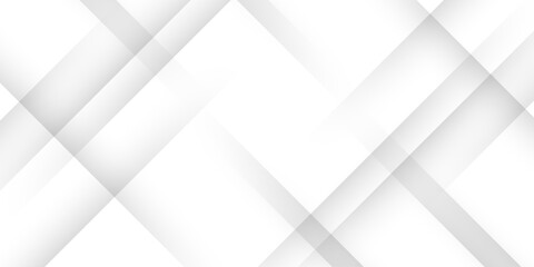 Wall Mural - white abstract background geometry shine and 3d layer element vector for presentation design. abstra