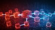 © Agung Pranoto - Interconnected Data Cubes: Digital Network Abstract
