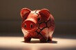 © Rosshahizal Amri - Broken Piggy Bank Symbolizing Financial Hardship and Saving Struggles
