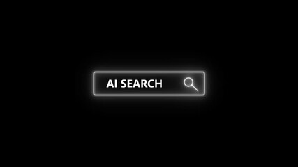 AI search technology revolution SEO, Businessman browsing internet using AI search tool to optimize content and improve ranking. SEO artificial intelligence for efficient data discovery.