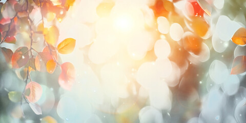 Wall Mural - png fall season nature background sunlight.