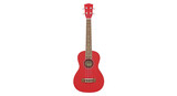 Isolated Red Ukulele Musical Instrument