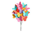 © Karen - A cluster of colorful paper butterflies