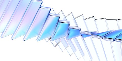 Wall Mural - abstract background design, futuristic glass structure, 3d render