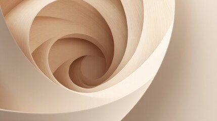 Canvas Print - abstract swirling pattern of light beige wood grain textures