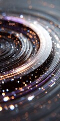 Canvas Print - abstract spiral of light and color creates a mesmerizing vortex effect, perfect for adding a futuris