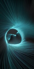 Canvas Print - abstract light tunnel background with warp speed effect for futuristic science fiction and space tra